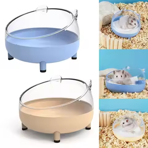 Beautiful Transparent For Mice Rabbit Pets Cage Toilet Hamster Bathroom Hamster Sand Bath Box Hamste