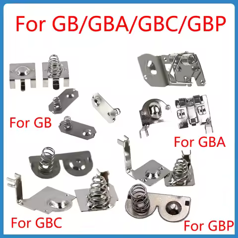 For GBA Battery Spring Tabs For Game Boy GB/GBA/GBC/GBP Main Board Battery Contact Piece Games Acces