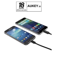 Aukey Cb-Td1 Micro Usb &amp; Type C Cable ( 2 X Micro Usb + 1 X Type C )