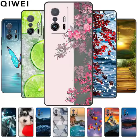 For Xiaomi 11T / 11T Pro Case Landscape Soft TPU Silicon Phone Cases for Xiaomi 11T Pro Protection C