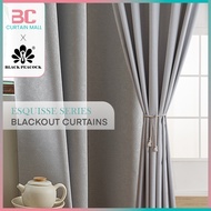 BP Brand【Ready Stock】Esquisse Series Thick Velvet Blackout Curtain