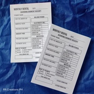 3in1 Monthly Rental | Bondpaper | A6 | RR Creations Ph