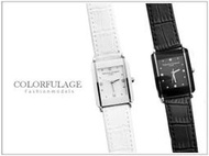 范倫鐵諾Valentino時尚經典方形手錶對錶 真皮錶帶【NE498】單支價格
