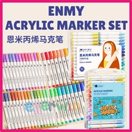 【EWW】ENMY ACRYLIC MARKER SET 12/24/36/48/60/80pcs Acrylic Paint Drawing Colouring Painting Art Kids 
