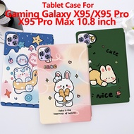 Cute Rabbit Cartoon Tablet Case For Gaming Galaxy X95 X95 Pro X95 Pro Max 10.8'' 2024 5G High Qualit