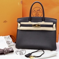 【全配有購證】Hermes 愛馬仕 鉑金包 Birkin30 黑金 89 Noir 手提包