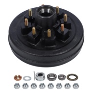 7000lbs Trailer Brake Drum 12 X 2in 8 On 6.5in Metal High Strength Brake Hub Drum for 7000lbs Traile