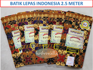 [JUMBO SIZE] Batik Lepas Indonesia Ratna Jaya 100% Cotton 2.5 Meter