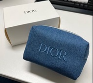 (全新平放)dior beauty 牛仔布收納包 化妝包