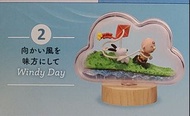 Re-ment Snoopy Weather Terrarium Windy day 史諾比 花生漫畫 生態球