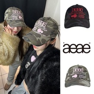 [Ready Stock] Brand aeae Camouflage Embroidered Letters American Casual Flow ins Style Cap Baseball 