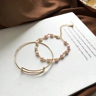 Pearl and gold bangel