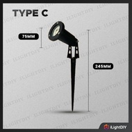 <WATERPROOF> OUTDOOR SPIKE LIGHT FITTING GU10 HOLDER IP65 GARDEN SPIKE LIGHT FITTING