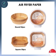 【SG LBHH】SQUARE AIR FRYER PAPER/ROUND AIR FRYER PAPER 50pcs