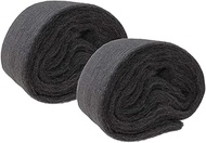 2 Rolls of 120g Steel Wire Wool Ultra Fine 00000 Grade Soft Abrasion Resistance for Glass Cleaning M