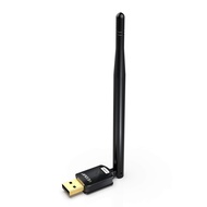 USB WiFi Adapter for PC, Wireless Network Adapter for Desktop- Dongle High Gain 6dBi Antenna Support