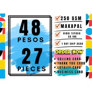 Loyalty Card, Thank you Card, Business Card | 250 GSM | PISO PRINT | 2x2 Inches
