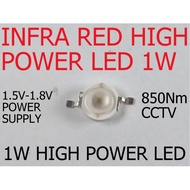 Infra red IR 1W 850nm LED chip high power Flash Light lamp DC 1.5-1.8V CCTv camera night vision SMD 