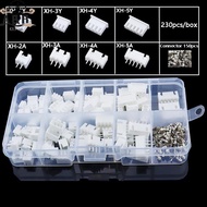 [A&B] 230Pcs XH2.54 PH2.0 2p 3p 4p 5 Pin 2.54mm 2.0mm Pitch Terminal Kit JST Connector Wire Connecto