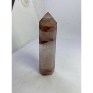 D2203 Natural Crystal Raw Ore/Red Glue Flower Size Approximately Height 91 Width 25.4mm Weight 79g