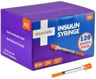 Brandzig Insulin Syringes 31G 1cc 5/16" 120 Pack