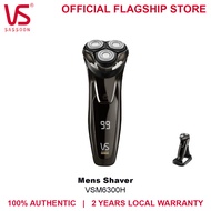Vidal Sassoon VSM-6300H Multi-Flex Rotary Shaver 3D Contour-Following Shave System, IPX7, Black