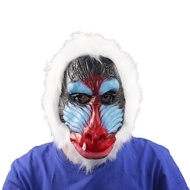 Red Face Baboon Latex Ape Ape Headgear Halloween Scary Animal Monkey Mask Baboon Mask