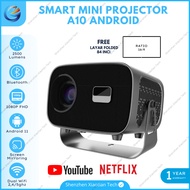 A10 Android Wifi 2500 Lumens Mini Projector | 4k Full HD Android Projector | Portable Mini Projector