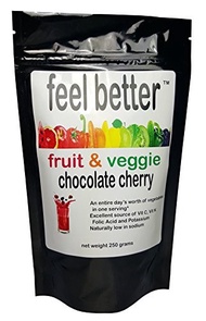 [USA]_Feel Better Fruit and Vegetable Powder 250 grams (8.82 oz) Powder Nutritional Drink (Chocolate