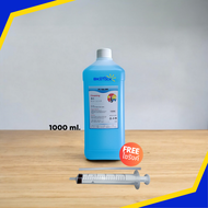 น้ำยาล้างหัวพิมพ์ DFT / DTF โดยเฉพาะ สีฟ้า ของแท้  1000 ML แถมฟรี ไซริงค์พร้อมยางต่อ ล้างหัวพิมพ์ DT