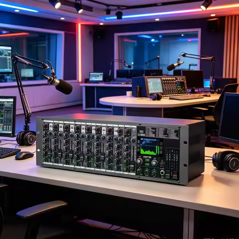 FSWIRI Sound Professional 10-Channel Mixer Machine Frame Embedded Effect Model Audio System