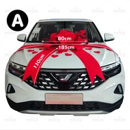 MINIIS PARTY Big Ribbon For Car READY MADE Big Car Ribbon Kereta Big Car Bow Riben Besar Riben Keret
