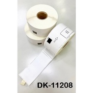 DK-11208 DK11208 Secondary Factory Paper Roll Label Sticker (Black On White Background) 38x90mm/400 