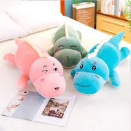 Green Dinosaur Smile Lying Kiss Cute Dinosaur Animal Stuffed Toy Stuffed Soft Doll Pink Blue Girls B