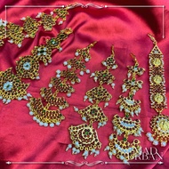[NEW ARRIVAL] Temple Jewellery Kemp Arakku Netichutti Head Jewellery Tikka Bharatanatyam Accessories