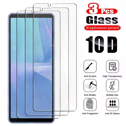 3PCS For Sony Xperia 1 IV Ace III 10 III Lite Pro-I 5 Xperia1 II Xperia 5 Xperia10 Tempered Glass Pr