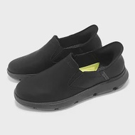 Skechers 休閒鞋 Garze-Albers Slip-Ins 男鞋 黑 套入式 輕量 緩衝 皮鞋 205061BBK