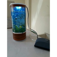 aquarium mini / aquarium lengkap mesin aerator aquarium dan lampu