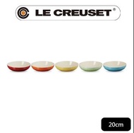 （誠可議）LE CREUSET-瓷器深圓盤組20cm- 5入 (彩虹)