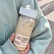 Serbagrosir BM2 White Drinking Bottle 350 550 800ml Transparent Clear Aesthetic Drinking Water Bottl