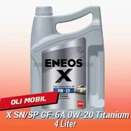 ENEOS X SAE 0W-20 FULL SYNTHETIC SN/SP GF-6A TITANIUM 4L ORIGINAL NEW PACKAGING