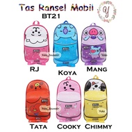 BT 21 Backpack BT21 Backpack BT21 Character Car Backpack BT21 Car Bag BT21