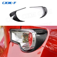 Carbon Fiber Tail Lamp Light Eyelids Eyebrows Trim Cover Stickers For Toyota GT86 FT86 Subaru BRZ 20