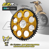 EZ Rai load disc ALUMINUM STEEL TEETH for Dat.bike Quantum electric motorbike [a product of Mrev]