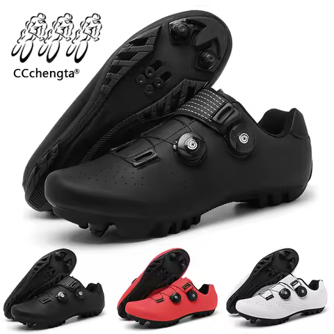 Brand Men Cycling Shoes MTB Shoes Breathable Mountain Cross-Country Cycling Shoes Road Bike SPD Peda