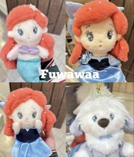 日本現貨 小美人魚 羊毛氈 珍珠 安撫娃娃 手機繩 鏡 掛飾 掛件 鎖匙扣 束口袋 卡套 小比目魚 水樽 短袖T恤 環保袋 毛公仔 Flounder 東京迪士尼 掛件 毛絨絨 The Little M