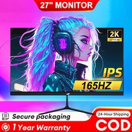 YGT 27 Inch Gaming Monitor 165Hz IPS Framless 2K QHD 2560*1440P Computer Monitor For PC Laptop