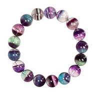 【正佳珠寶】 螢石 頂級極淨 獨角獸螢石 12mm 彩螢石手珠