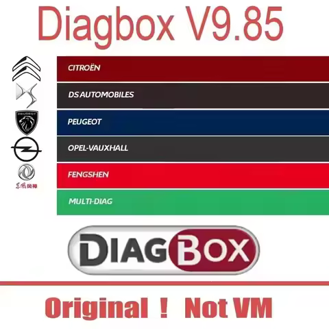 2025 NEW Diagbox 9.186 Car diagnostic software Diagbox V9.85 work with PP2000 Le-xia3 For Peo-geot F