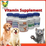 ♞,♘Pet Dog Supplement Cat Vitamin Multivitamin Probiotics Beauty Hair Bulu Bone Calcium 180pcs Vita
